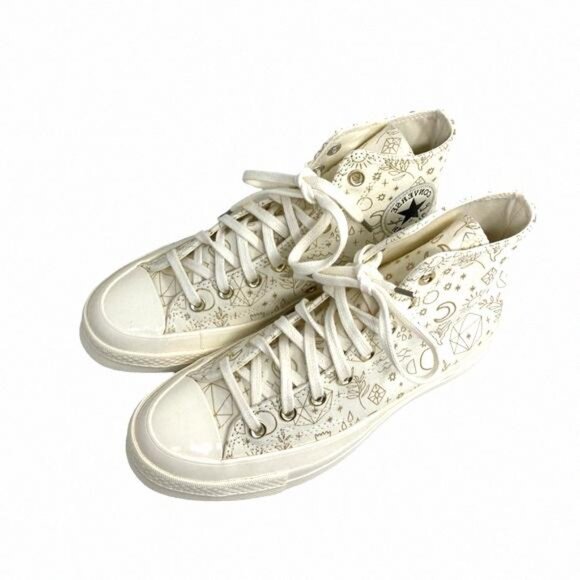 Converse Chuck 70 Shoes Casual Canvas Egret High Top A02207C Sneakers Size Women - Picture 3 of 10